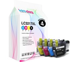 Inktdag inktcartridges voor LC3217 brother inktpatronen,LC3217XL multipack van 4 kleuren voor printer MFC-J5330DW MFC-J5335DW MFC-J5730DW…