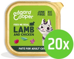 Edgard & Cooper - Lam & Kip patÃ© - Natvoer voor katten - 85 gram - 20 kuipjes