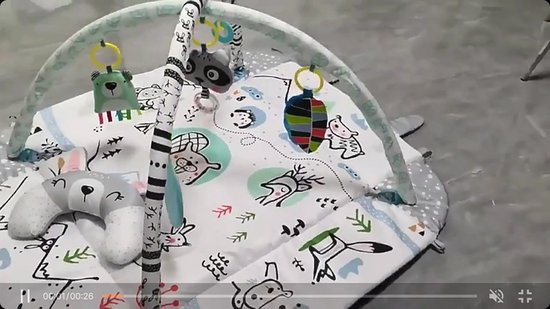 Tapis De Jeu Pour Bébé, Salle De Sport Avec Piscine À Balles, Jouets  Sensoriels Et Livre