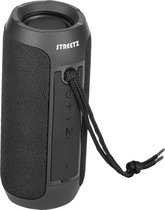 Streetz S250 Bluetooth Speaker - 2x5W Stereo Vermogen - Bluetooth 5.3, MicroSD kaart en USB playback - 3.5mm AUX-in - USB-C - Zwart