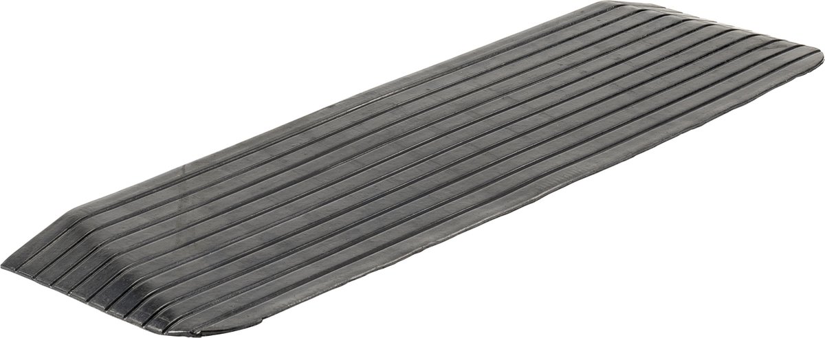 Goedkoopste Rubberen drempelhulp 3,8 cm - 38 mm - Antislip - Oprijplaat Drempelhelling Drempelplaat Oprijhelling - 110 cm breed