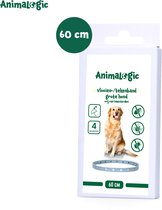 AnimaLogic Vlooien- en tekenband – 100% natuurlijke vlooienbestrijding – Geen schadelijke pesticiden of gif – Effectief tot 4 maanden – Geschikt voor grotere honden – 60 cm