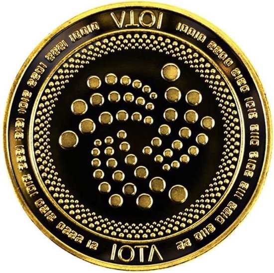 CHPN - Iota Munt - Cryptomunt - Coin - Munten - Verzamelaars-Munt, Cadeautje - Cryptoliefhebber - COins - Goudkleurig