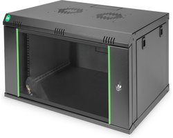 Digitus DN-19 07-U-EC-SW 19inch-wandkast (b x h x d) 600 x 416 x 450 mm 7 HE Zwart (RAL 9005)
