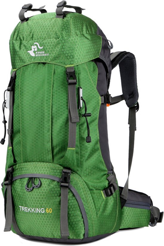 RAMBUX® - Backpack - Adventure - Groen - Wandelrugzak - Trekking Rugzak - Heupriem - Lichtgewicht - 50 Liter