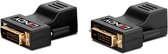 LINDY Extender CAT5e/6 DVI Extender - Video-uitbreider - RJ-45 / 24+1-pins digitale DVI - maximaal 70 m