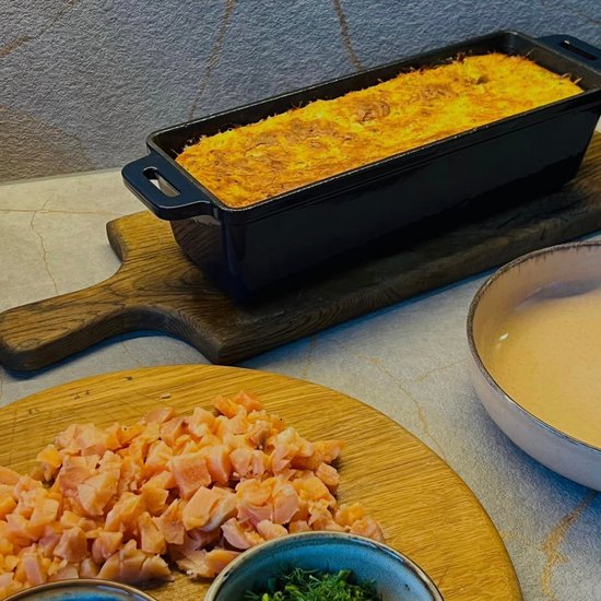 Merkloos Gietijzeren Braadpan met Deksel, Blauw, 1.7L — afbeelding 4