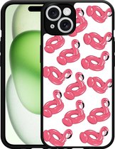 Cazy Hardcase Hoesje geschikt voor iPhone 14 Inflatable Flamingos