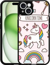 Cazy Hardcase Hoesje geschikt voor iPhone 14 Unicorn Time