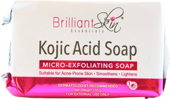 Brilliant kojic acid zeep, 135 gram voor een mooie huid!