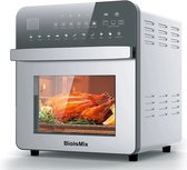 Biolomix Oven Airfryer combi - RVS - 11 in 1 - Touchscreen - Hulpmiddelen Inbegrepen - Broodrooster - airfryer xxl