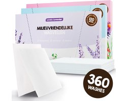 Proefpakket Wasstrips ECO 360 Wasbeurten in 3 Geuren Milieuvriendelijke Wasmiddeldoekjes Wasvellen Wasmiddel Voordeelverpakking incl. wasverzachter wasdoekje