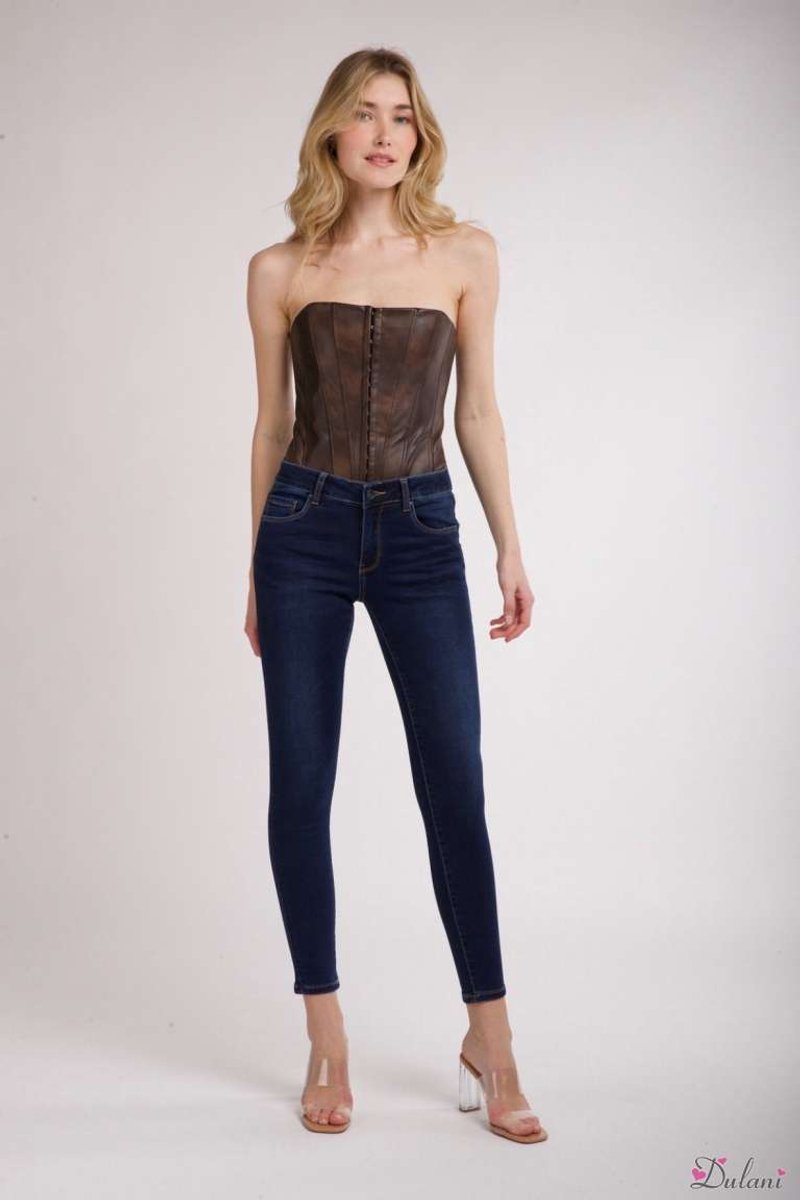 Broek Toxik3 normale taille jog style dark jeans 02