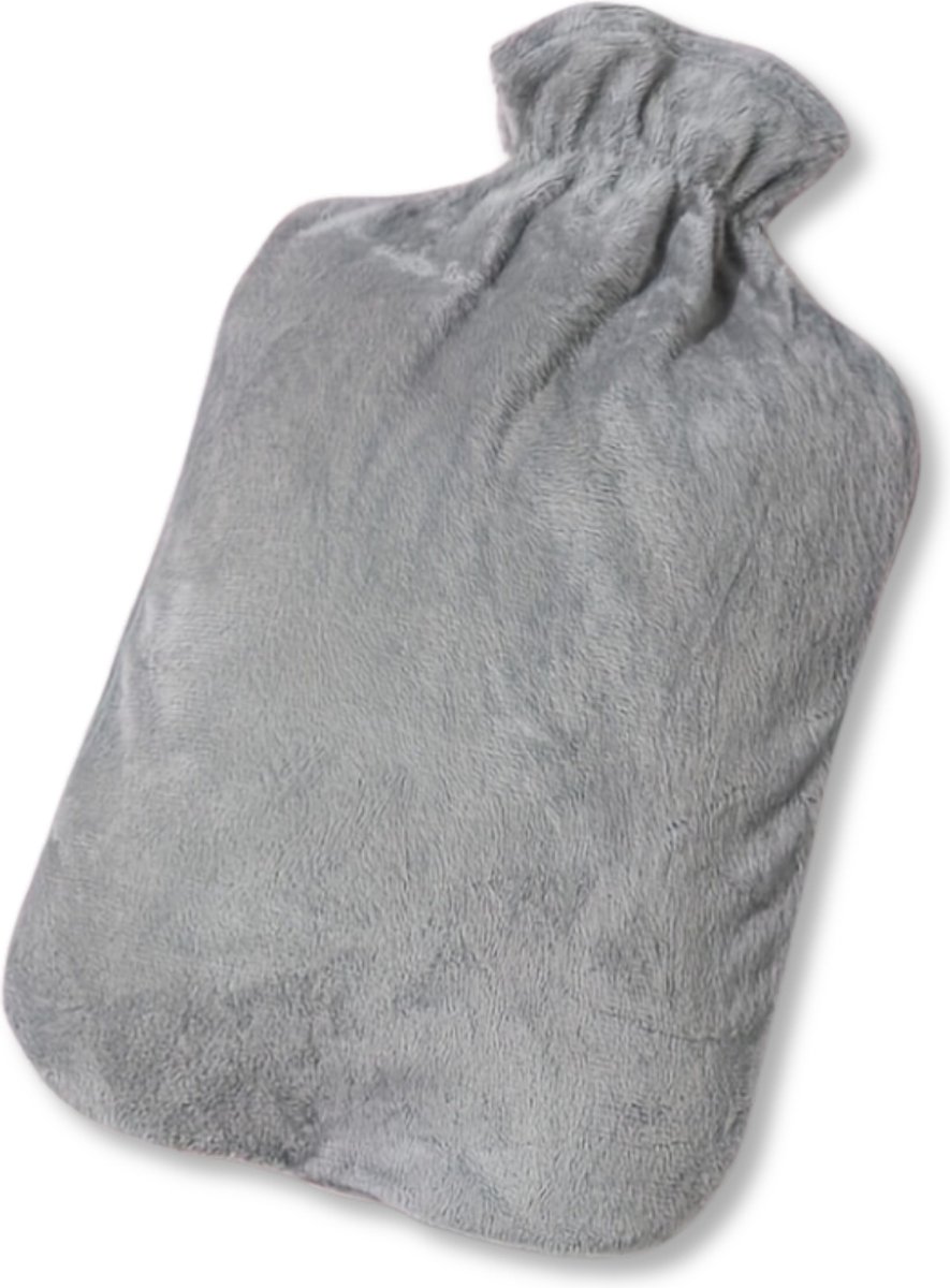Goedkoopste Warmtekruik - Warmtekussen - Warmwaterkruik - Kruik - Met Hoes - Warmwaterzak - Knuffel - Bag - Grijs
