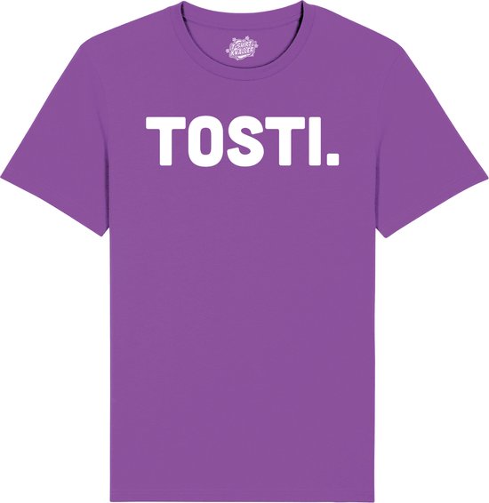 Tosti - Snack Outfit - Grappige Eten En Snoep Spreuken en Teksten Cadeau - Dames / Heren / Unisex Kleding - Unisex T-Shirt - Donker Paars - Maat S