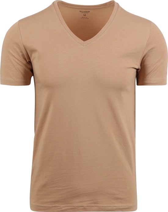 OLYMP - T-Shirt V-Hals Nude - Heren - Maat XL - Body-fit
