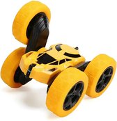 Stunt auto met remote control -360 rotatie- Bestuurbare Auto - Speelgoed Stuntauto voor Binnen of Buiten - Geel - incl. accu