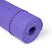 Yogamat | Paars | 183x61cm | Fitnessmat | Dikte 6mm