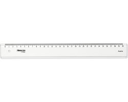 Aristo liniaal - GEOCollege - lengte 30cm - mm/cm schaalverdeling - transparant kunststof - AR-23030