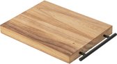 J-Line Rechthoek snijplank - hout - bruin - woonaccessoires