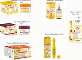 Victoria Beauty | Wellness Lab Cosmetics | 6 Delige Vitamine-C Skincare set | Face Cream | Night Cream | Age Pro | Serum | Sheet Mask | Gel Patches | Eye Serum