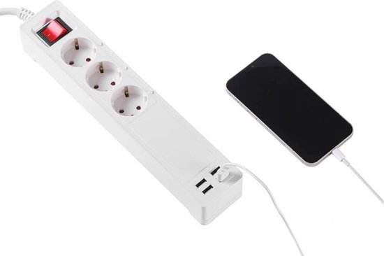 Garza Smart WLAN-stekkerdoos met schakelaar, 4 stopcontacten, 2 USB-type-A, USB C en USB 3.0, snel opladen PD20W/QC3.0, WLAN 2,4 GHz, programmeerbaar, verbruiksmeter, app-besturing en spraakbesturing Alexa/Google Garza Smart WLAN-stekkerdoos met schakelaar, 4 stopcontacten, 2 USB-type-A, USB C en USB 3.0, snel opladen PD20W/QC3.0, WLAN 2,4 GHz, programmeerbaar, verbruiksmeter, app-besturing en spraakbesturing Alexa/Google