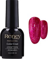 RENEY® Gellak Platinum Pink Intense 04 - 10ml. - Roze - Glanzend - Gel nagellak