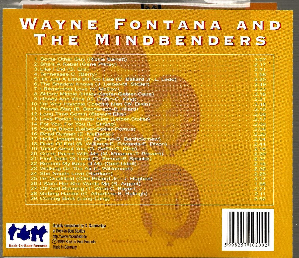 IT'S WAYNE FONTANA and the MINDBENDERS
