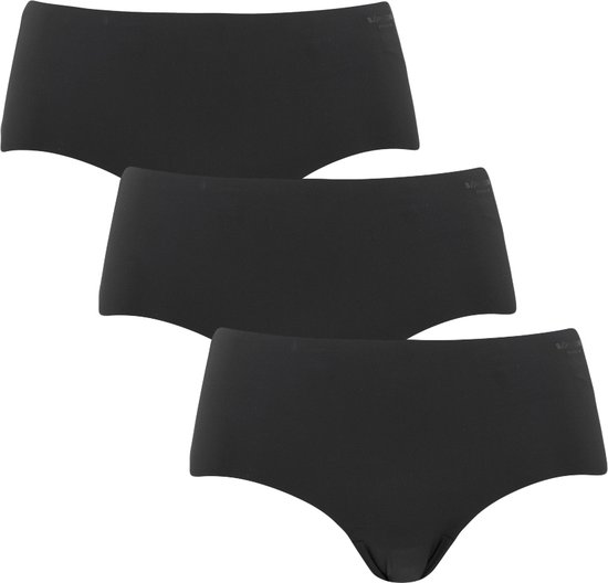 Teyli Damesslip tailleslip katoen hoge taille met kant 3-pack, rood, XL