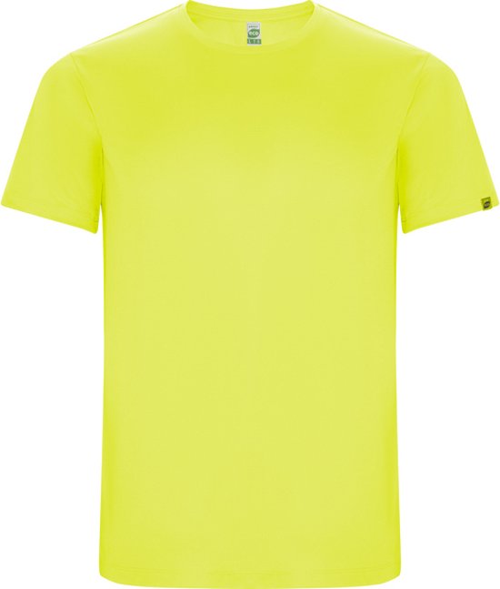 Fluor Geel 3 Pack Unisex ECO CONTROL DRY sportshirt korte mouwen 'Imola' merk Roly maat XL