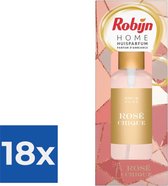 Robijn Huisparfum Rose Chique 250 ml - Voordeelverpakking 18 stuks