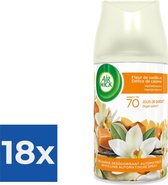Air Wick Freshmatic Max Pure Automatische Spray Navulling Vanilla Blossom & Delicious Caramel 250 ml - Voordeelverpakking 18 stuks
