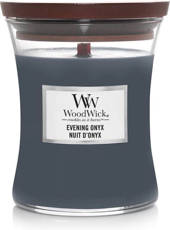 WoodWick Geurkaars Medium Evening Onyx 275 gr