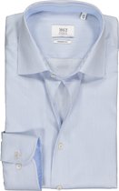 ETERNA 1863 modern fit premium overhemd - 2-ply twill heren overhemd - lichtblauw met wit gestreept - Strijkvrij - Boordmaat: 41