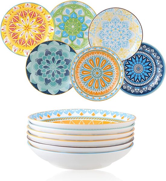 Hay Barro diep bord 20 set van 2 Light Blue Hay Barro diep bord 20 set van 2 Light Blue