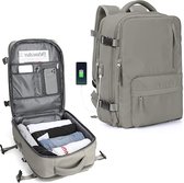 Cabin Bags voor Ryanair Underseat carry-ons Bag Women, Hand Bagage Bag Mannen reizen Backpack Cabin Size Laptop Backpack met USB-oplaadpoortschoenen Compartiment