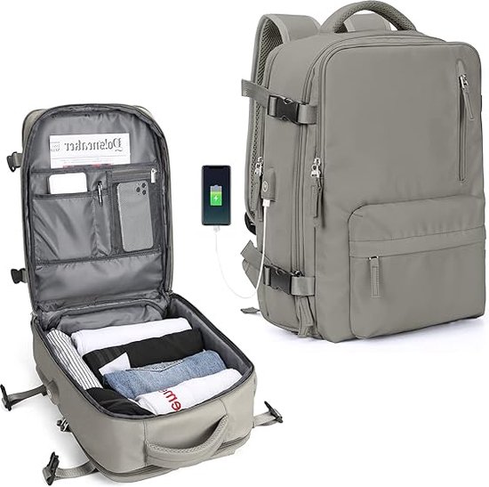 Sac à Dos Cabine Ryanair 40x20x25 – Bagage Main Sous-Siège Pour Voyage
