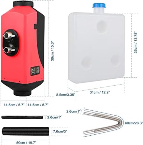 Gratyfied- Chauffage de stationnement 12 Volts Diesel - Chauffage