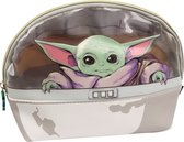Star Wars Bébé Yoda - Trousse à maquillage de voyage spacieuse et beige