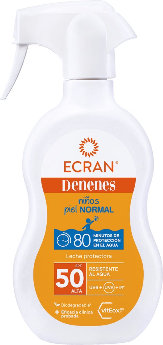 Goedkoopste Ecran Sun milk SPF50 sprayflacon 270 Milliliter