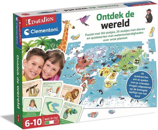 Foto: Clementoni education ontdek de wereld puzzel