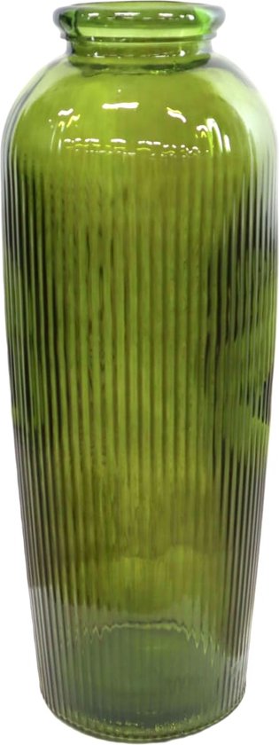 DKNC - Vaas Venice - Gerecycled glas - 30x30x70cm - Groen