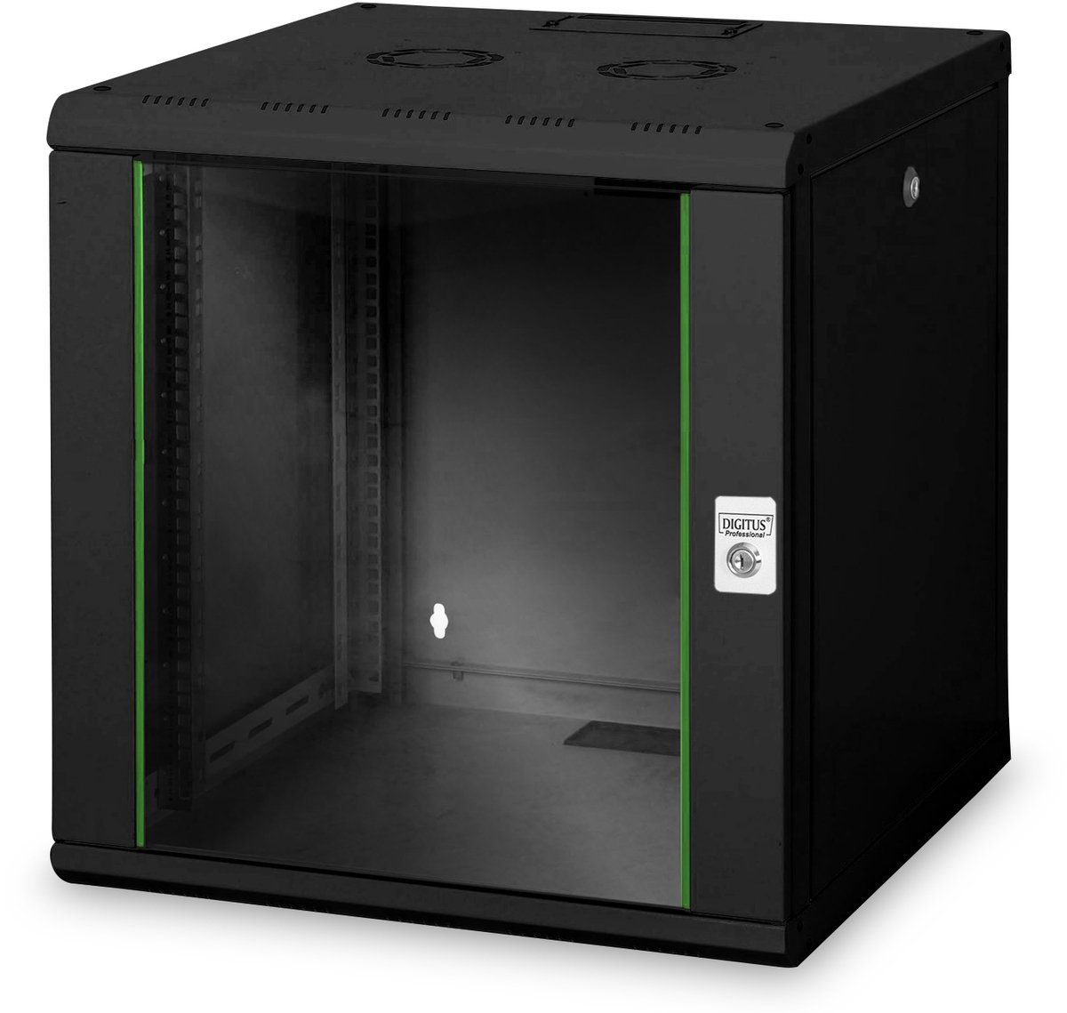 Wandrek Rack Digitus Unique Zwart 19"