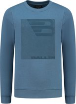 Ballin Amsterdam - Jongens Regular fit Sweaters Crewneck LS - Mid Blue - Maat 10