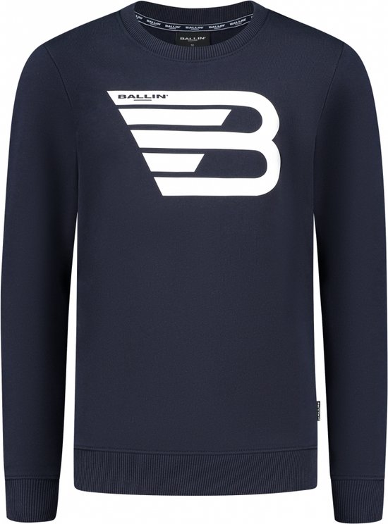 Ballin Amsterdam Sweater 17305 Pull pour Garçons - Dark Blue - Taille 164