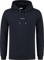 Purewhite - Heren Slim fit Sweaters Hoodie LS - Navy - Maat L
