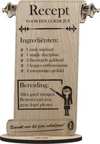 RECETTE PROFESSEUR - Recette pour un bon professeur - carte de voeux en bois - carte pour remercier le professeur - personnalisée