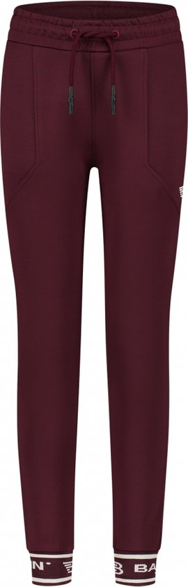 Ballin Amsterdam - Jongens Regular fit Pants Sweat - Aged Burgundy - Maat 16