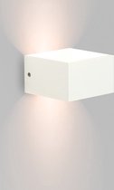 Wandlamp binnen - Muurlamp - Industrieel - Wit - Led - 6W - Dimbaar - Binnenverlichting - Wandlampen