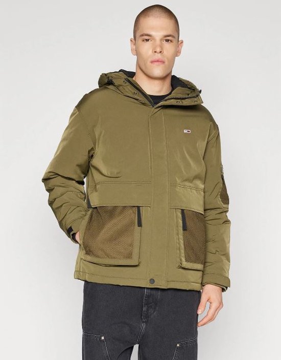 Tommy Jeans Pullovers Drab Olive Green - Maat L